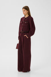 Burgunder GZsigrun Short Jacket - Stilshoppen