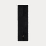 Black Polo Bear Scarf