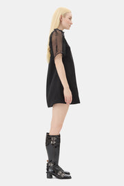 Sort Fringed Oranganza Mini Dress - Stilshoppen