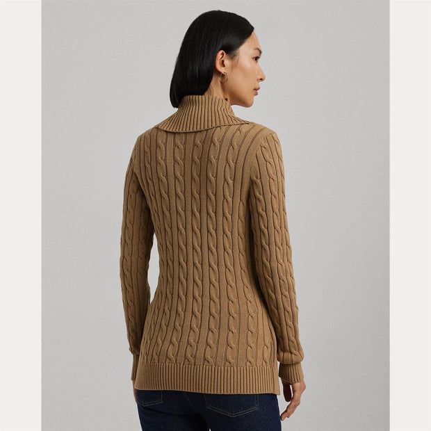 Camel Buckled Sweater - Stilshoppen