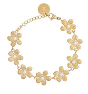 Gold Flower Bracelet - Stilshoppen