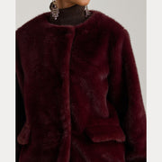 Faux Fur Lined Coat - Stilshoppen
