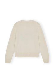 Offwhite Graphic Soft Wool mix O-Neck