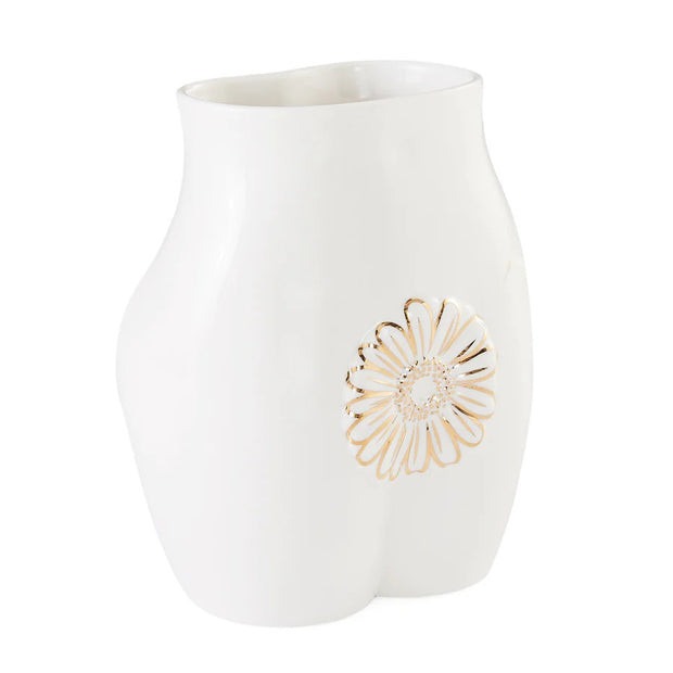 Hvit Gilded Muse Edie Vase - Stilshoppen