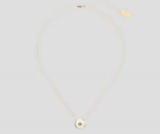 Sort/cream The Medallion Pendant - Stilshoppen