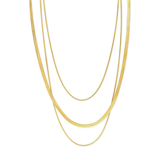 Matilde Triple Chain Necklace