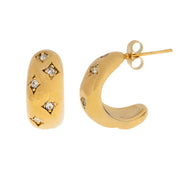 Vilma Crystal Hoop Earrings
