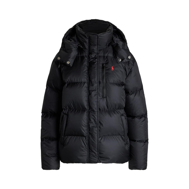 Sort Water-repellent Quilted Down Jacket - Stilshoppen