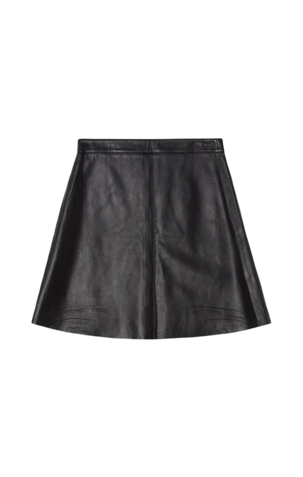 Sort Alianne leather skirt - Stilshoppen