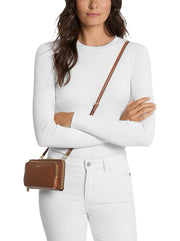 Cognac Jet Set Convertible Crossbody bag