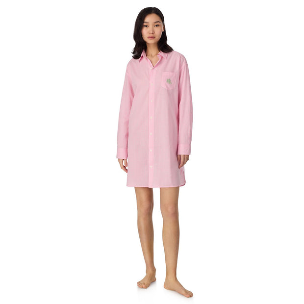 Rosa/Hvit LRL Roll Tab his sleepshirt - Stilshoppen