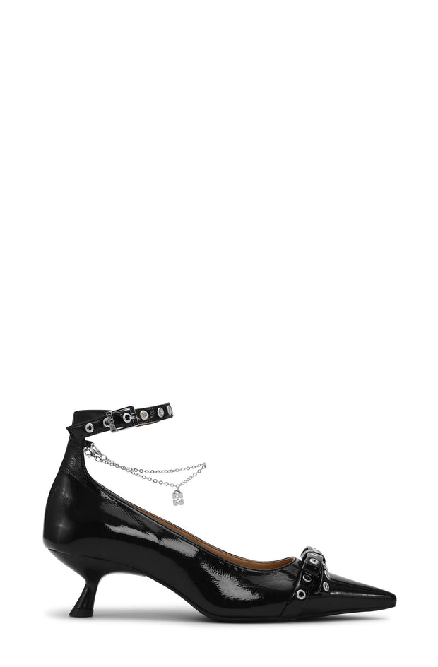 Sorte Wywlets Jewel Kitt Heel Pump Naplack