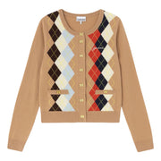 Beige Cashmere Wool Mix Cardigan - Stilshoppen