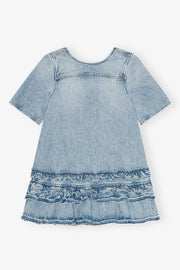 Soft Rigid Open Back Mini Dress