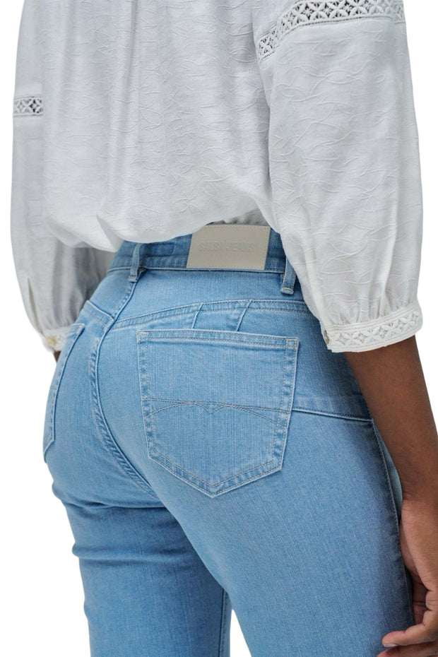 Lyseblå Destiny Flare Pocket jeans