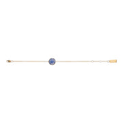 Dark Blue/Goldt The Medallion Bracelet