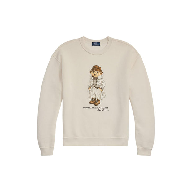 Cream Polo Bear Fleece crewneck - Stilshoppen