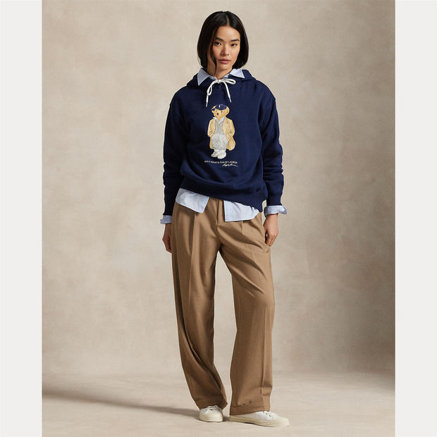 Navy Polo Bear Fleece Hooie - Stilshoppen