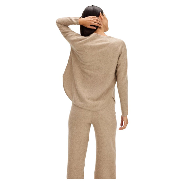 Mink Brushed Curved Sweater