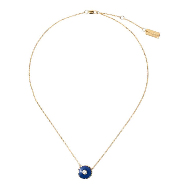 Dark blue/Gold The Medallion Pendant