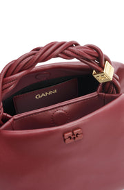 Burgunder Ganni Bou Bag Small - Stilshoppen
