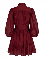 Burgunderrød Vanity Dress Long