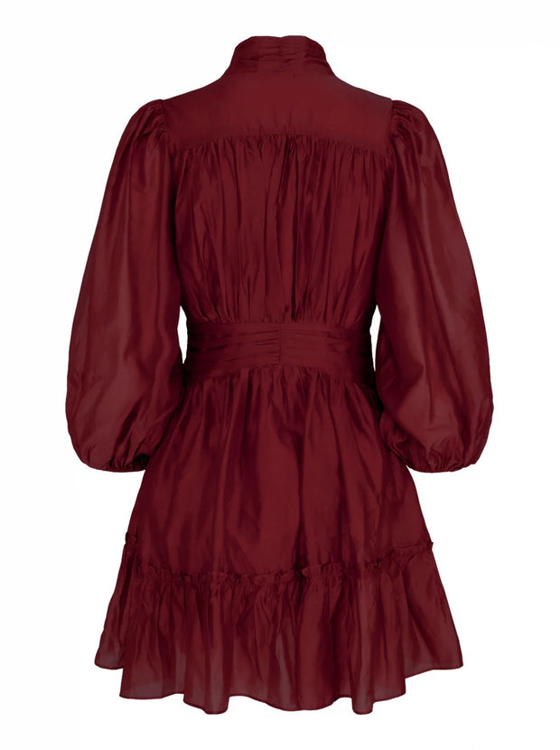 Burgunderrød Vanity Dress Long
