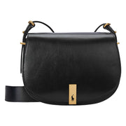 Black Polo ID Saddle Crossbody Medium - Stilshoppen
