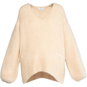 Sofie V-neck sweater Summer sand