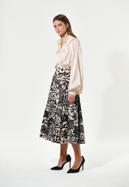 Sort/Offwhite AlbisDEA FLorana Skirt - Stilshoppen