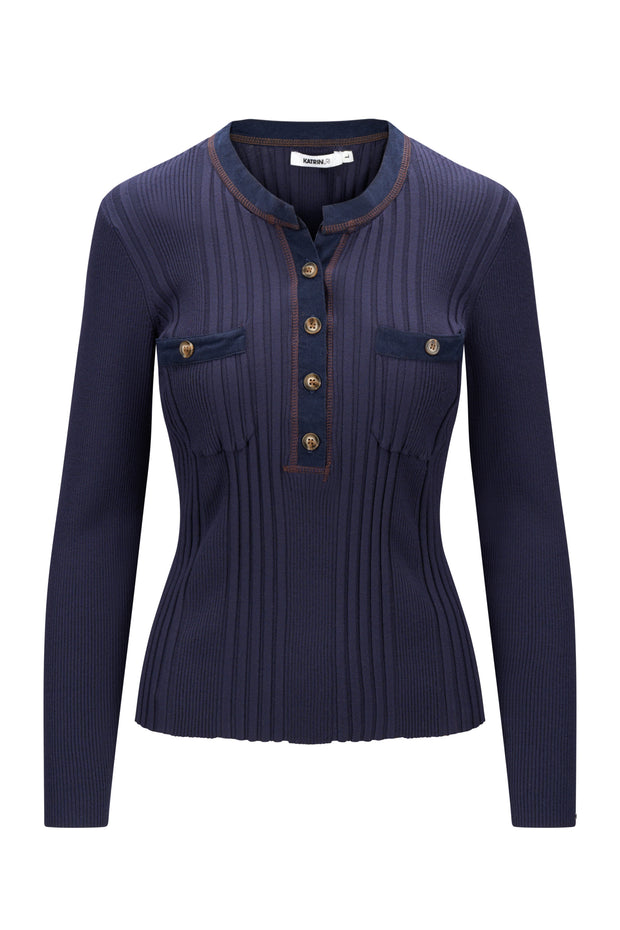 Mørkeblå Ralph Pullover