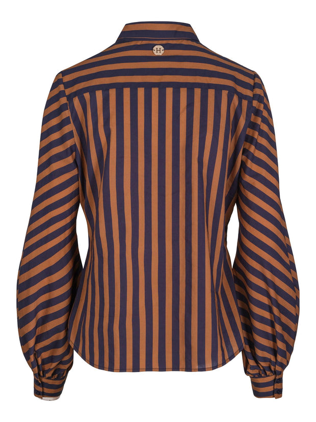 Detailed striped blouse - Stilshoppen