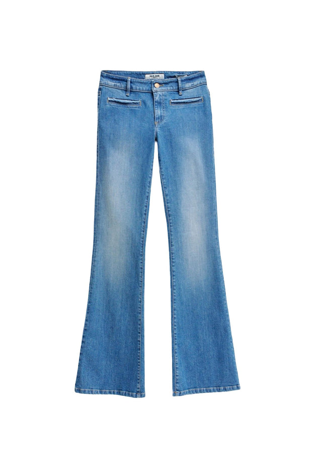 Blå Wonder Puch Up Flare Jeans