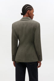 Oliven Mouline Suiting Blazer - Stilshoppen