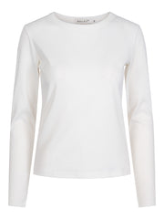 Creme Rib top - Stilshoppen