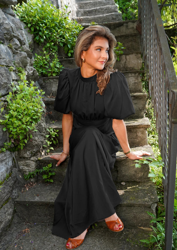 Sort Holly Long dress - Stilshoppen