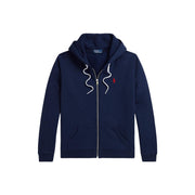 Marineblå Fleece full zip hoodie