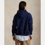 Navy Polo Bear Fleece Hooie - Stilshoppen