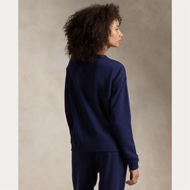 Navy Fleece Crewneck pullover - Stilshoppen