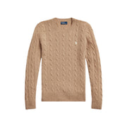 Camel MelangeCabel pullover - Stilshoppen