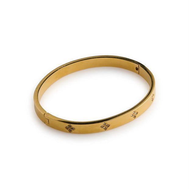Liv Crystal CLover Bangle