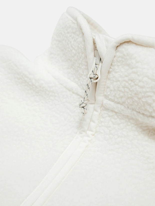 Offwhite W Pile Zip Jacket
