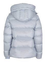 Lyseblå Short Hooded Puffer Jacket
