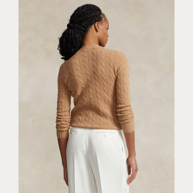 Camel MelangeCabel pullover - Stilshoppen