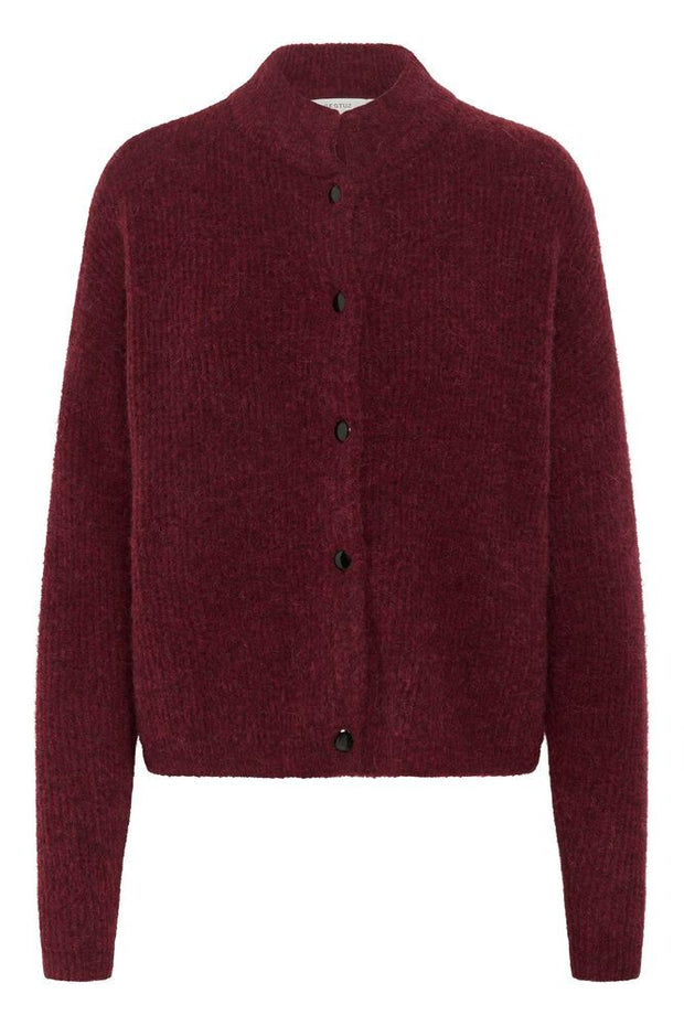 Burgunder AlphaGZ Short Cardigan - Stilshoppen