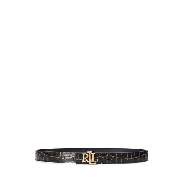 Sort Reversibelt belte 30 medium - Stilshoppen
