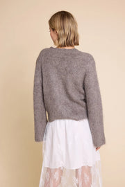 Brun Elsa Knitted jacket - Stilshoppen