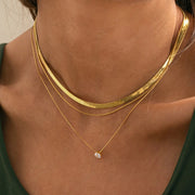 Ivy Double Snake Chain Necklace