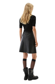 Sort Alianne leather skirt - Stilshoppen