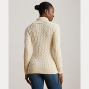 Creme Buckled cardigan - Stilshoppen